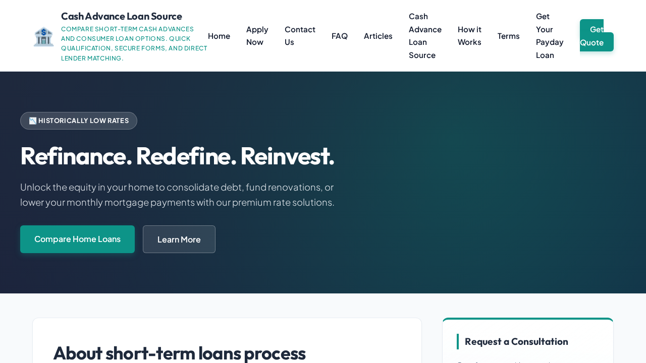 Cash Advance Loan Source Screenshot