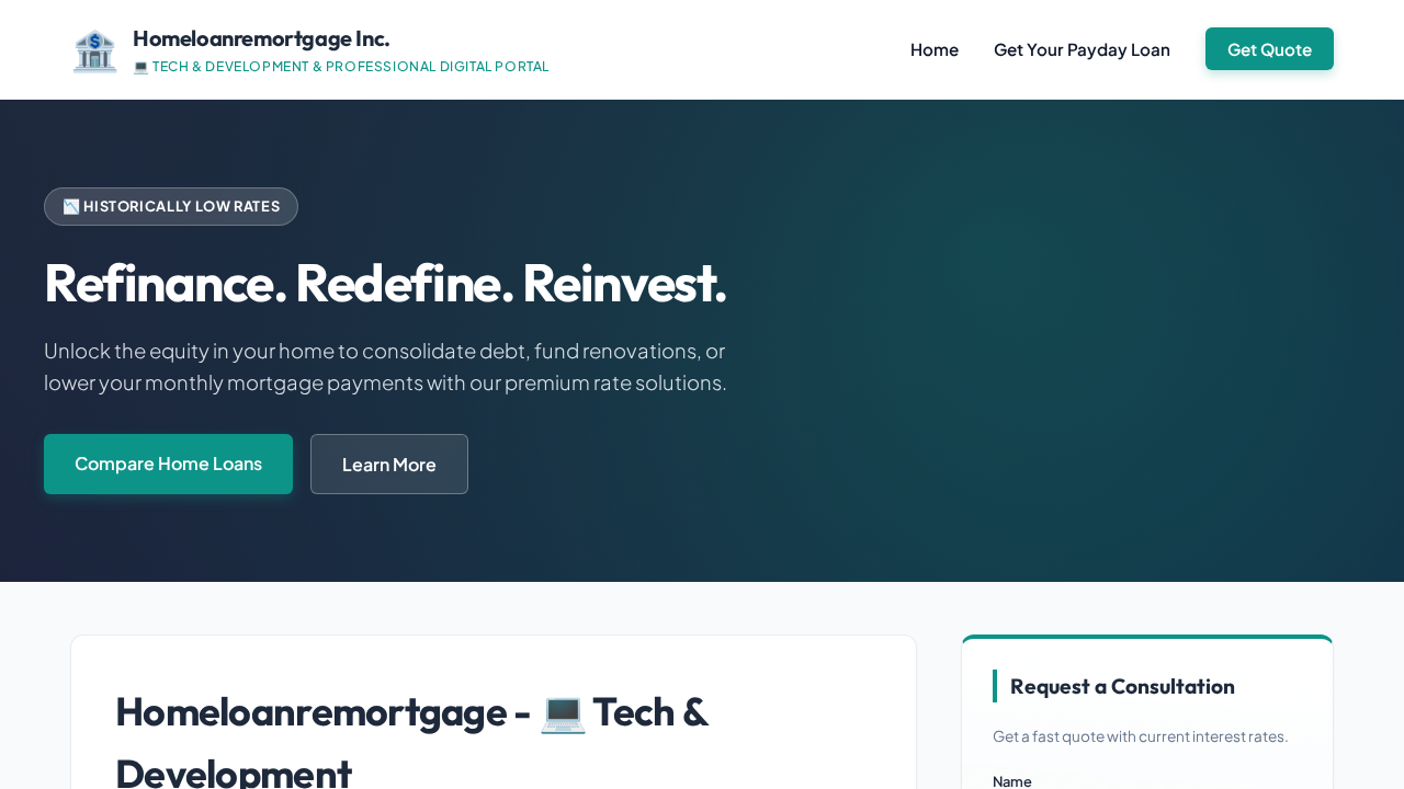 Home Loan Remortgage Screenshot