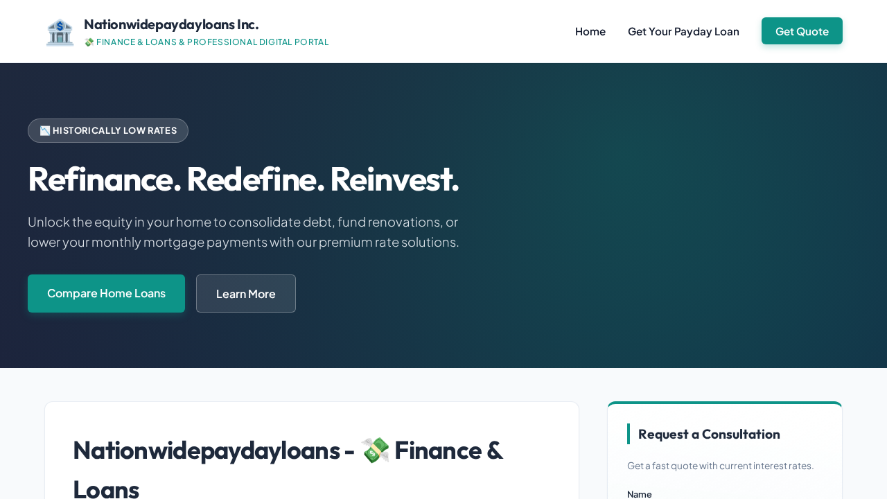 Nationwide Payday Loans Screenshot